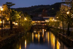 倉敷川の灯