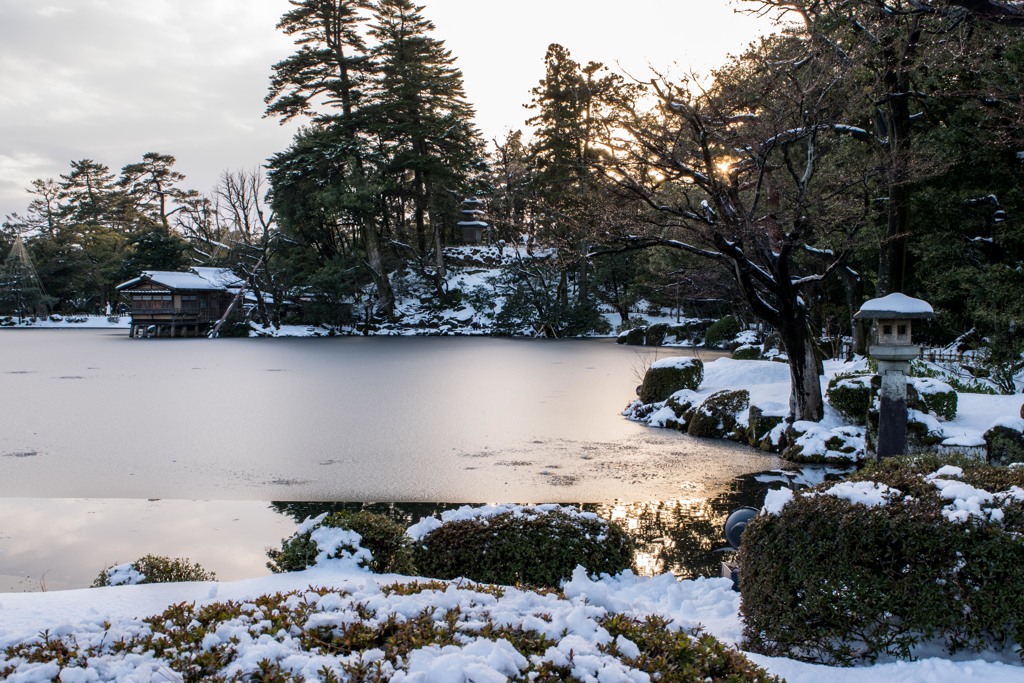 冬景色、兼六園