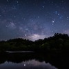 山あいの星空