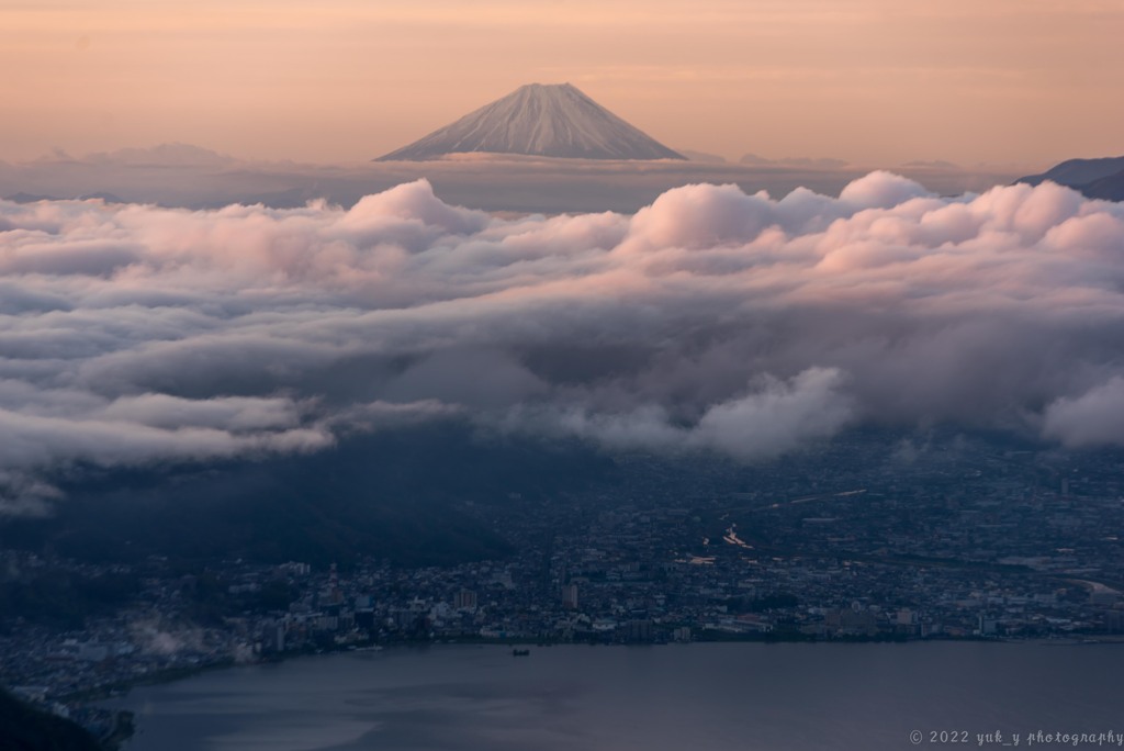 朝日と雲海