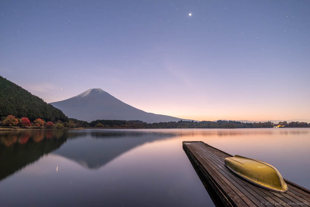 紅葉の田貫湖