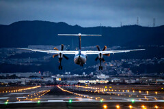 千里川の土手から