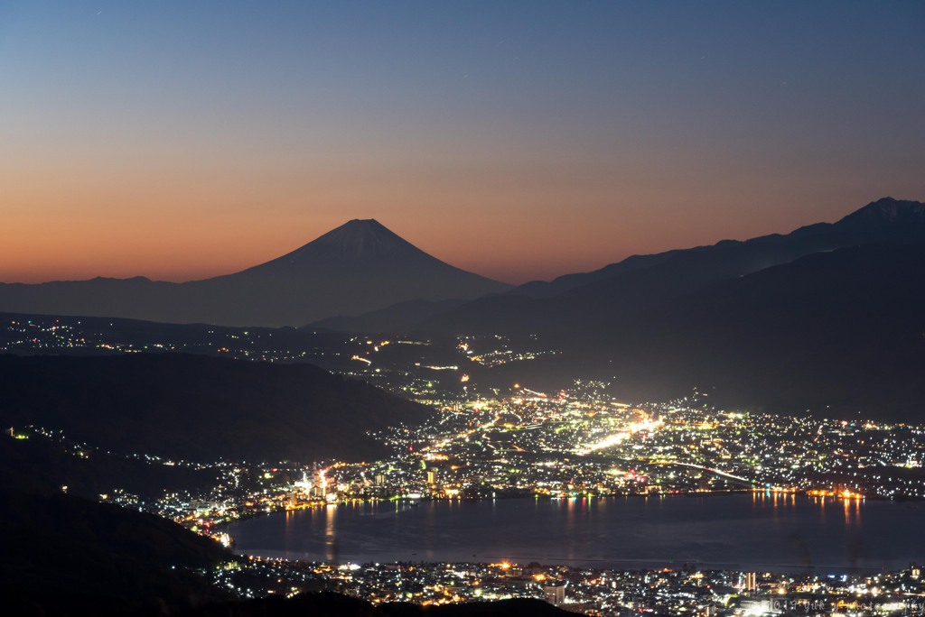 高ボッチの夜明け