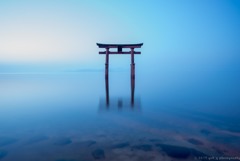 白髭神社の夜明け