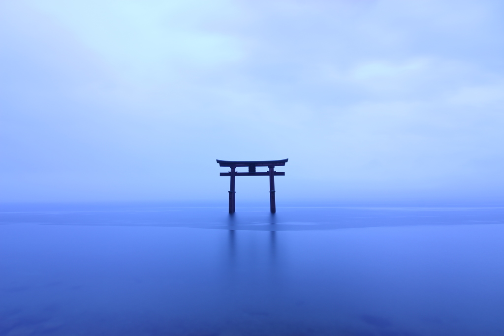 雨中鳥居
