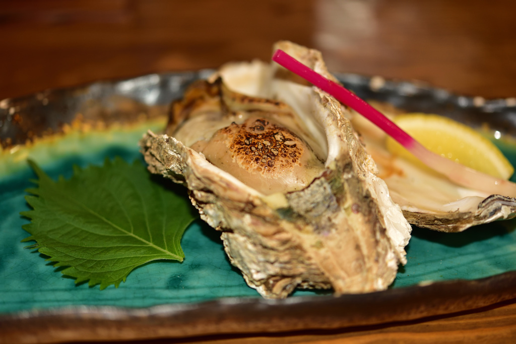 岩ガキ　塩麹炙り焼き