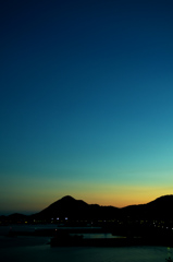 夕焼けの名残