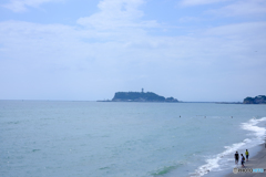 千里浜より