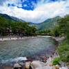 河童橋と穂高連峰