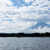 精進湖と富士山