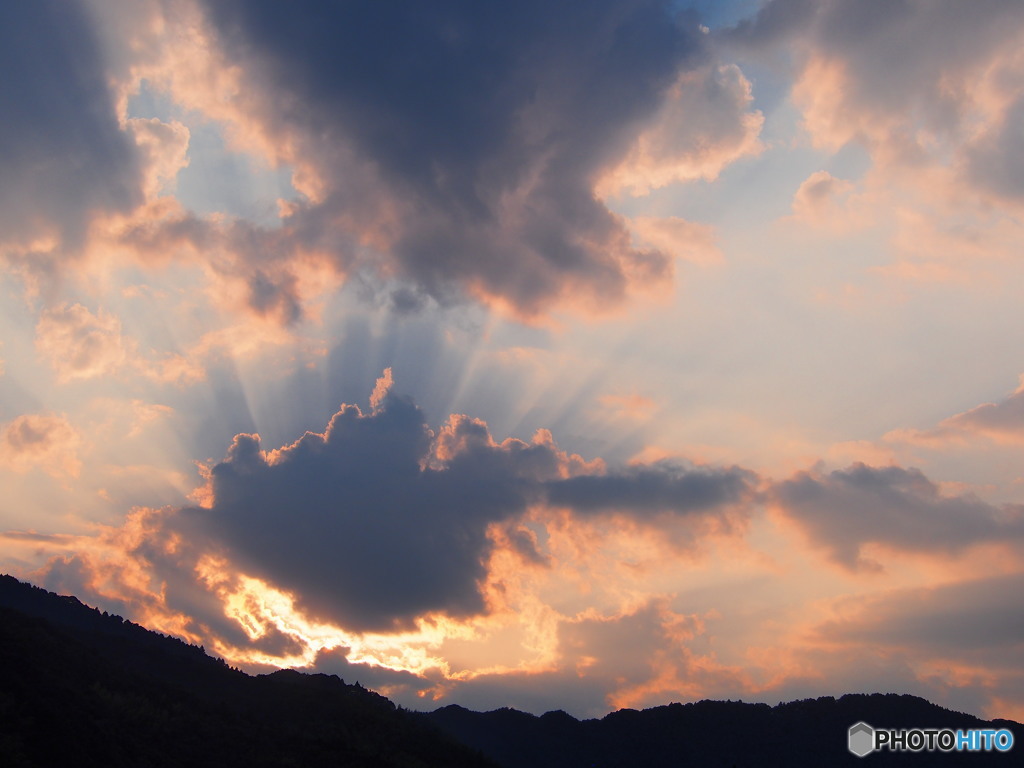 夏の日の夕焼け