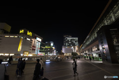 夜に向かって雪が降り積もると