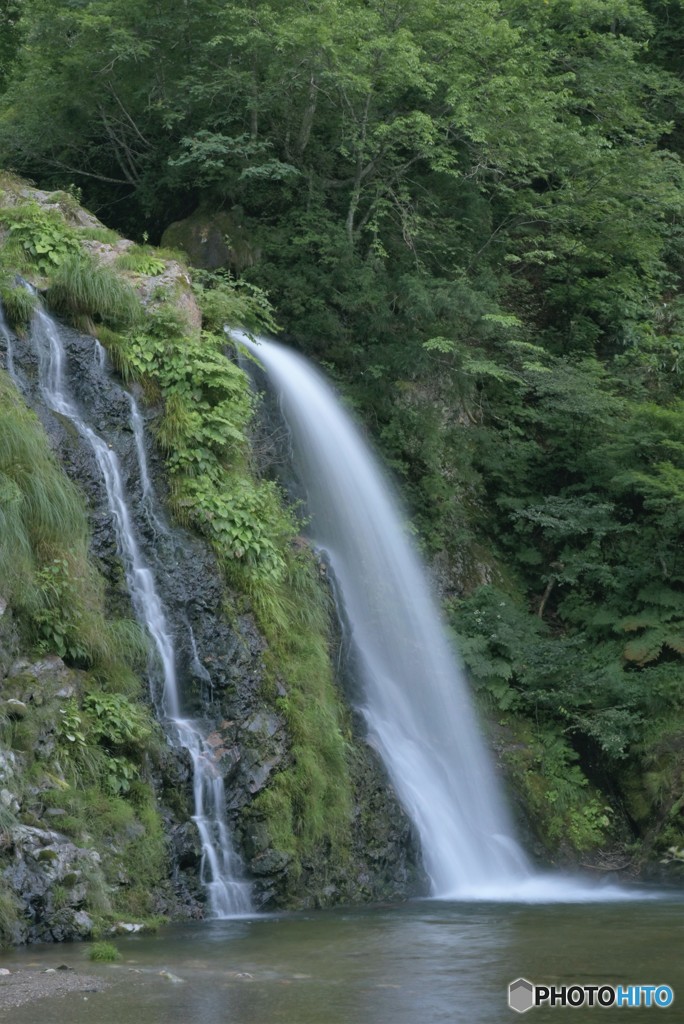 夕暮れの滝【心を洗う時】