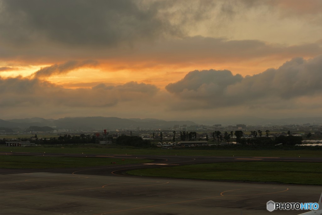 あいにく曇り空でした。