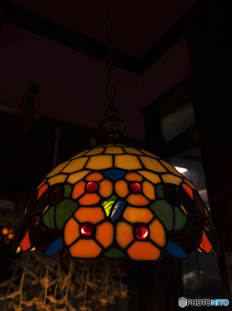 灯りが…