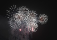 夢に残る祭りの後で花火は燃え尽きた