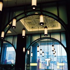 店内のあかり