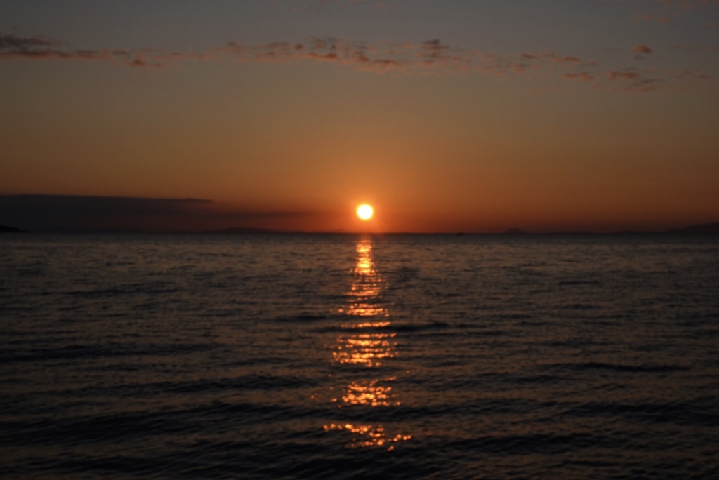 慶野松原夕日