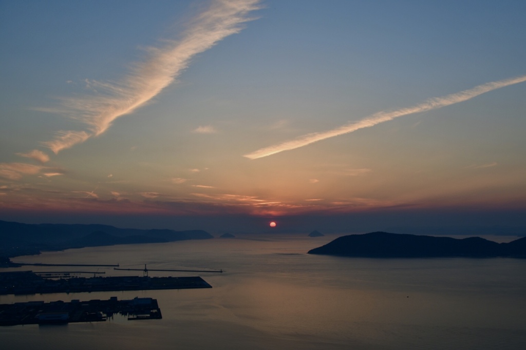 屋島夕景