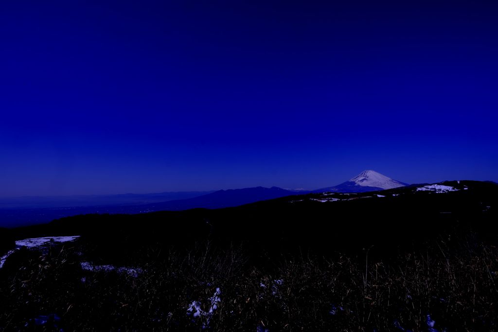 富士山と青空