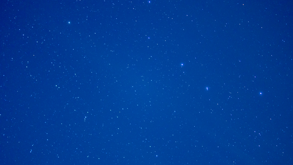 初めて撮影した星空
