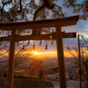 鳥居からの情景