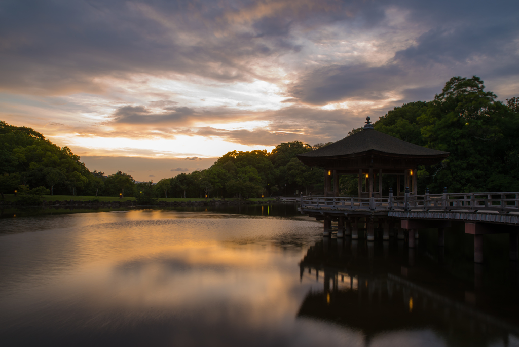 　初夏　古都の夕暮れ