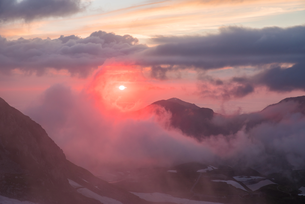 夕紅　ｰ立山景ｰ