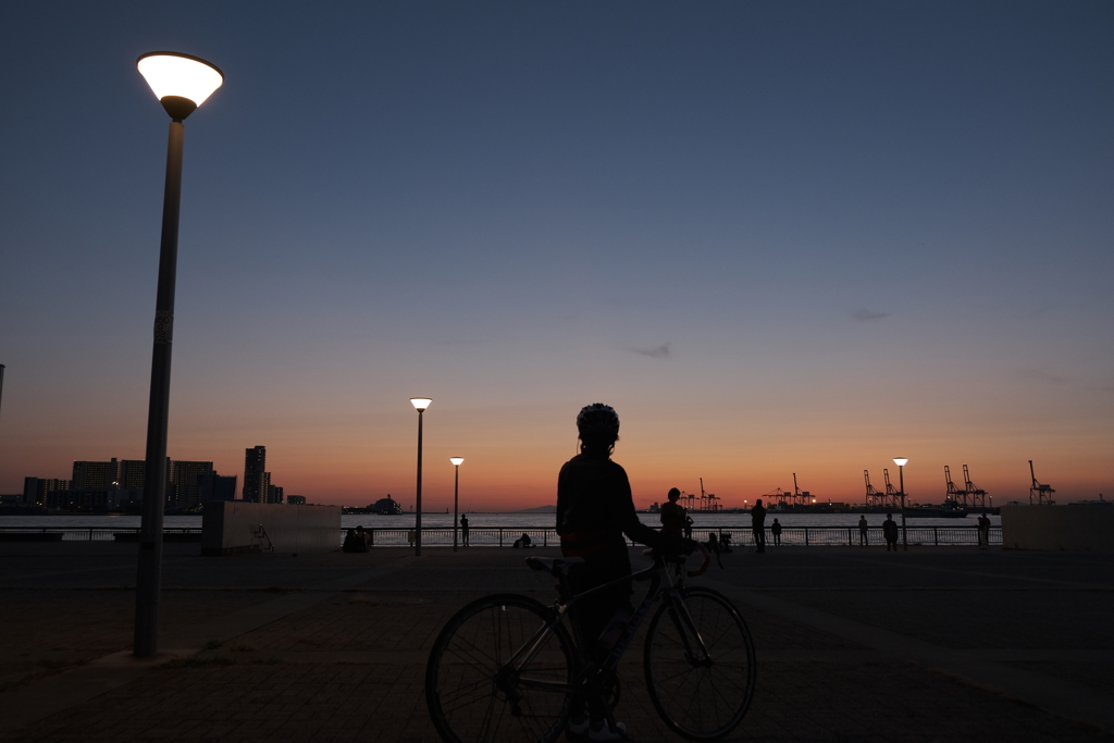 そこで見る夕日…