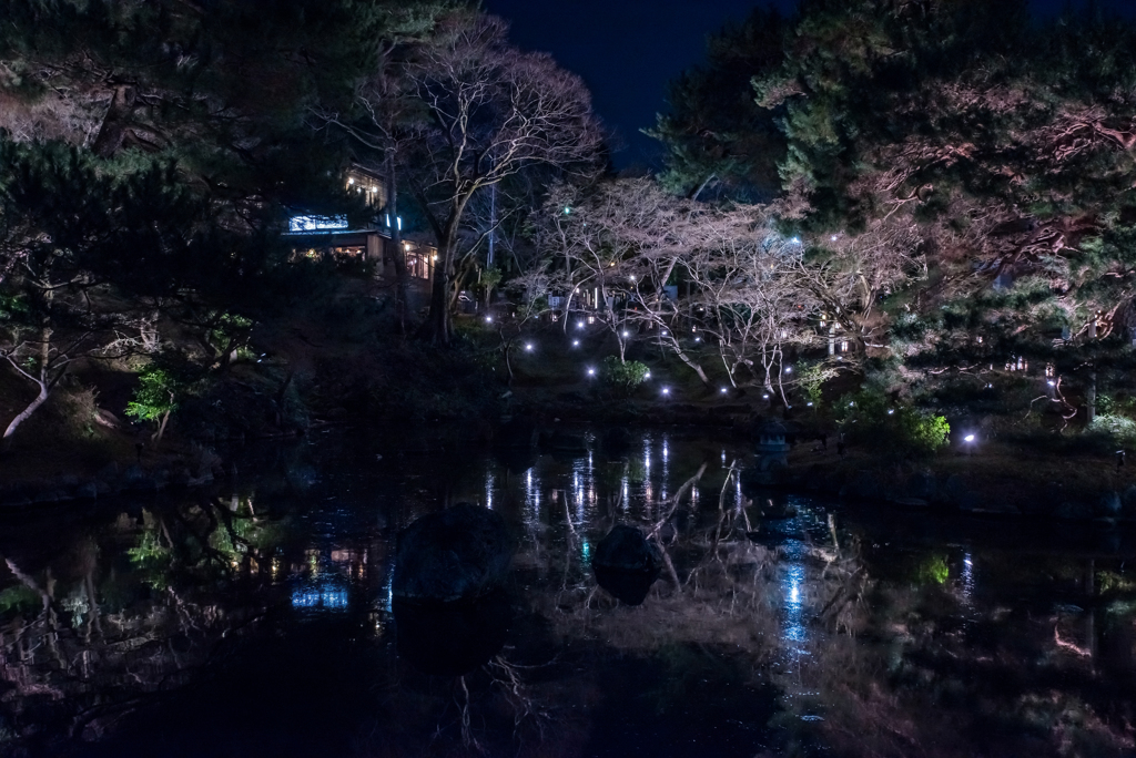 　円山公園にて