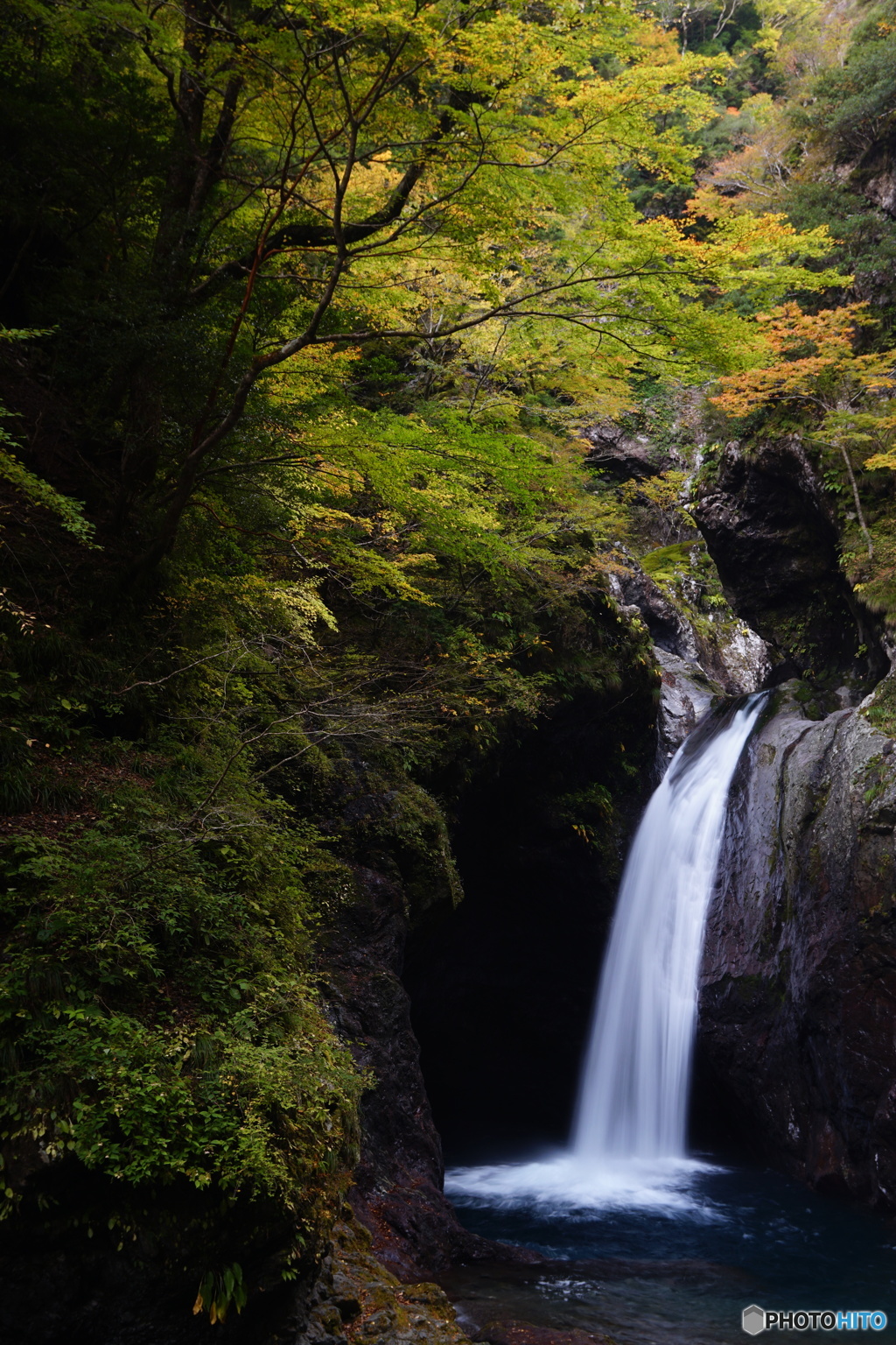 大釜の滝にて①