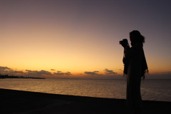 夕日の後、、、