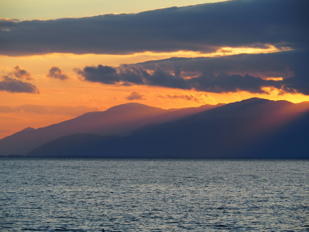夕空のカーテン