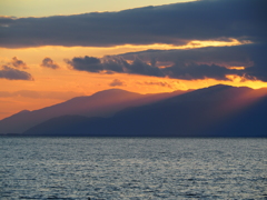 夕空のカーテン