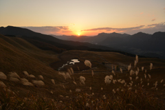 曽爾高原の夕日