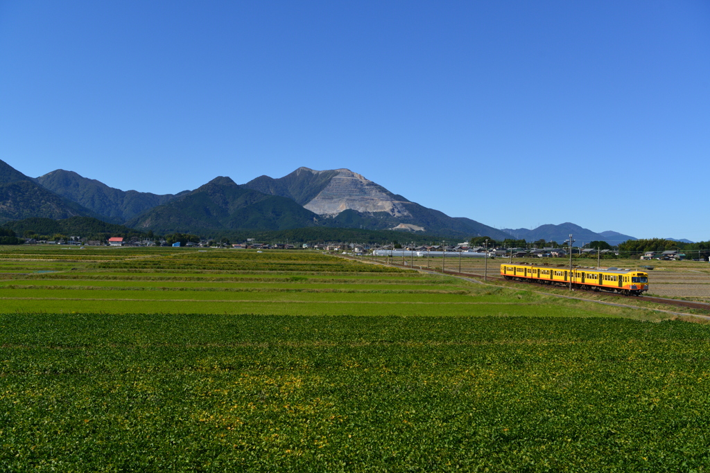 三岐鉄道のどかな光景