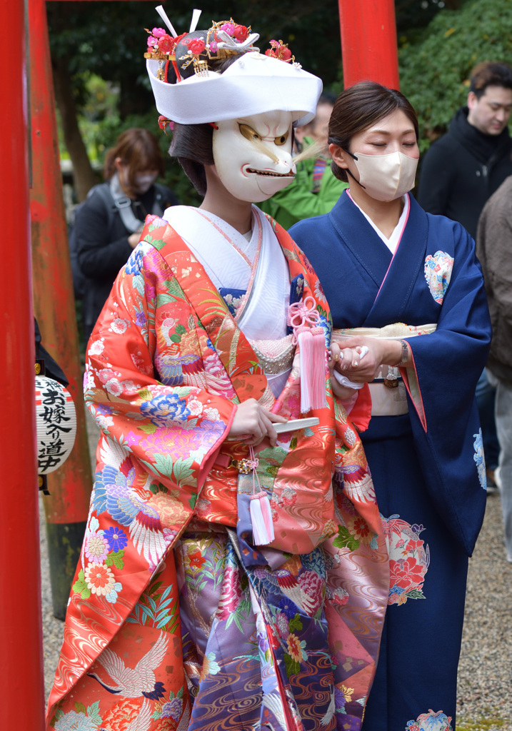 きつねの嫁入り道中行列