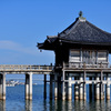 浮御堂と琵琶湖大橋