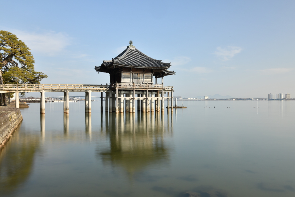 近江八景　浮御堂