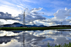 空と水面の風景