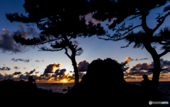 越前海岸の夕焼け