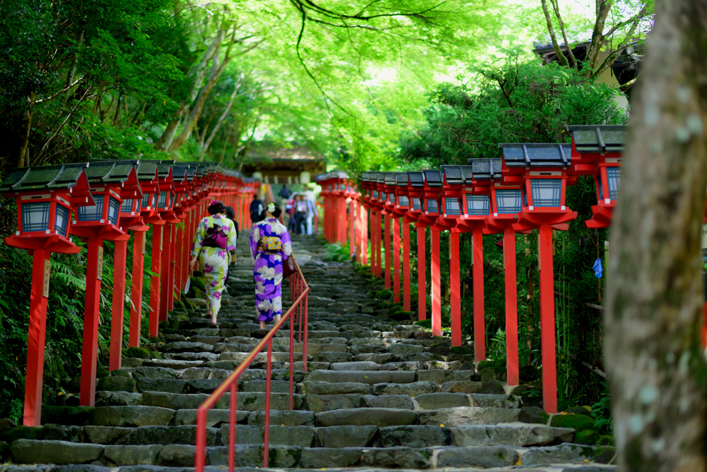 夏の神社参り