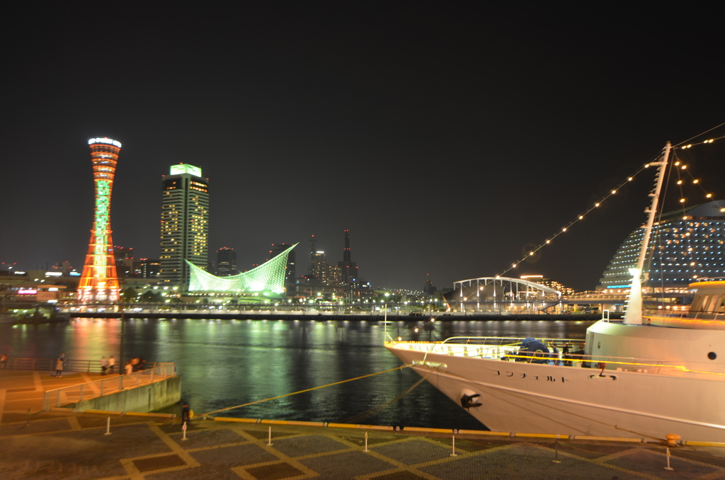 兵庫県　神戸港　夜景