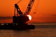 南紀田辺湾の夕景