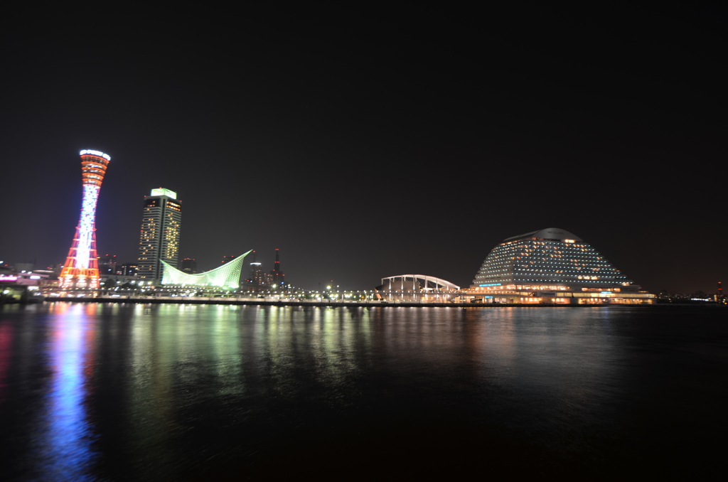 兵庫県　神戸港　　夜景