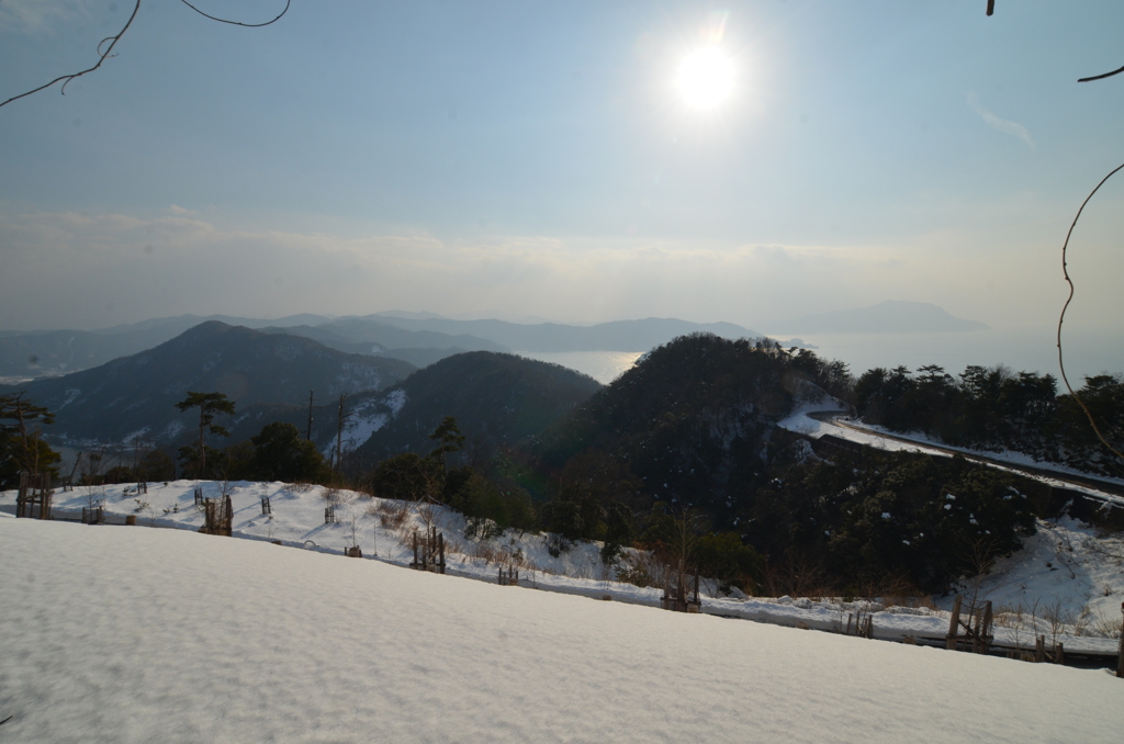 福井県　冬の三方五湖