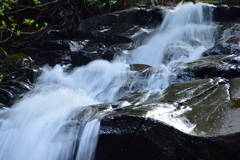 波賀　東山親水公園　妙水の滝落差１５米２０１７