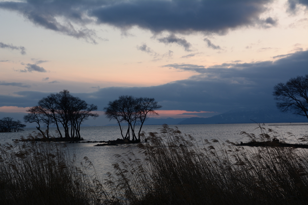 奥びわ湖　冬の風景