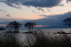 奥びわ湖　冬の風景