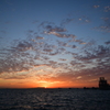 大阪湾の夕景　堺築港新町